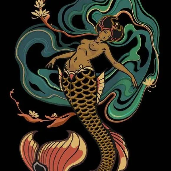 Curbside Mermaid (ALTERED) T-Shirt - Picture 6 of 6